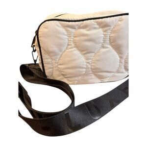 Decjuba D-Luxe White  Quilted Crossbody Bag